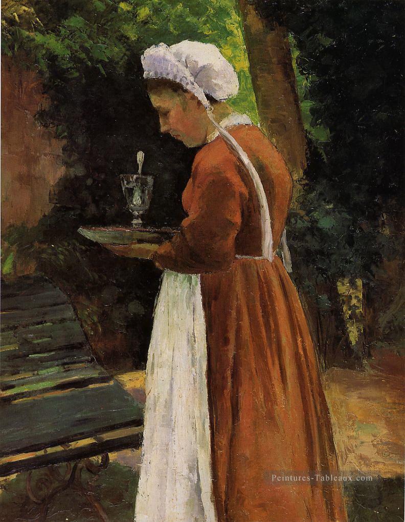 la servante 1867 Camille Pissarro Peintures à l'huile